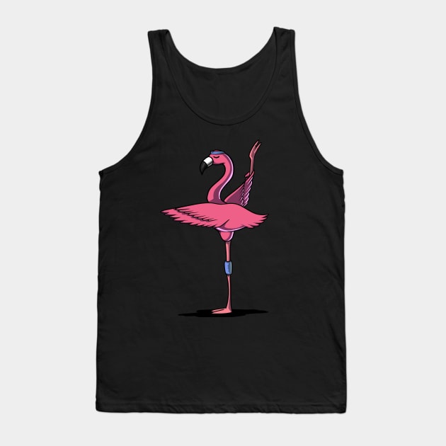 Flamingo Bird Yoga Workout Lover Tank Top by underheaven
